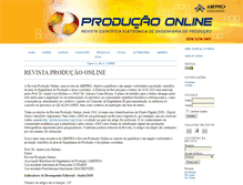 Tablet Screenshot of producaoonline.org.br